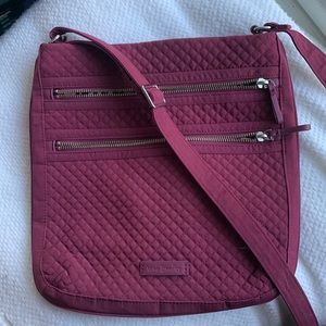 Vera Bradley large crossbody, cranberry